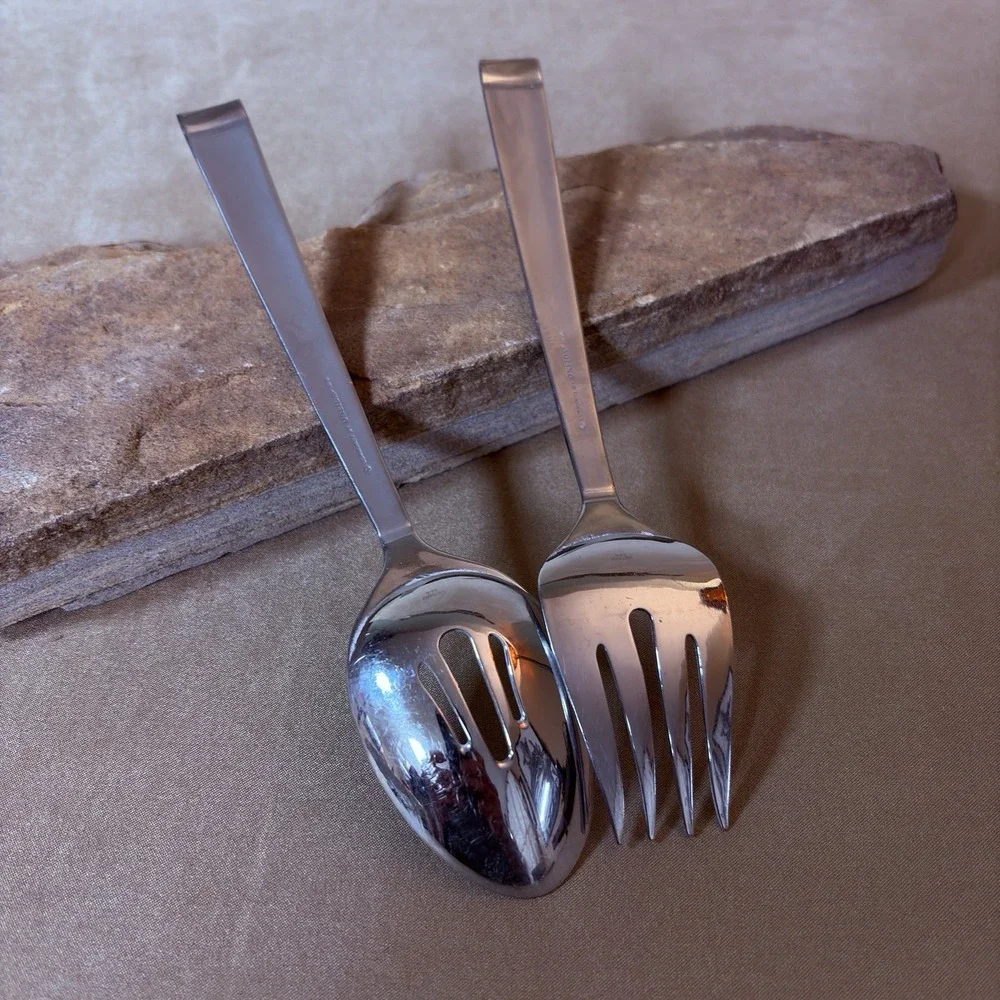 Oneida Stainless Steel Moda 2-Piece Salad Serving Set (68)